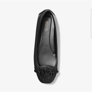 Women MICHAEL KORS MK Fulton Studded Moccasin Flat Shoes Black 6M 49T4ESFS2L New